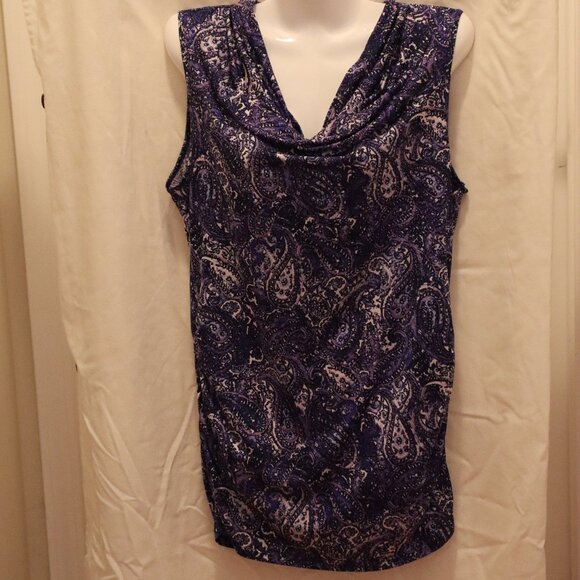 Dana Buchman Size Med Sleeveless blouse - Picture 1 of 10